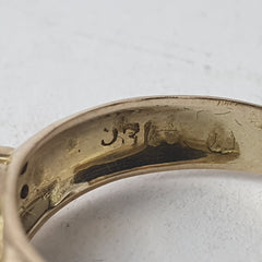 LADIES 9CT DIAMOND RING 3.1GMS Ring Size S 1/2 / 9.5 US