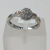 LADIES 10CT DIAMOND RING 2.3GMS Ring Size J 1/2 / 5.5 US