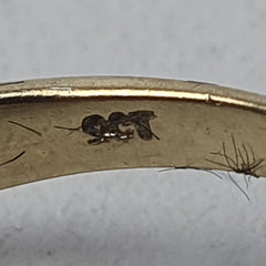 LADIES 9CT DIAMOND RING 2.6GMS Ring Size N 1/2 / 7.5 US