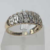 LADIES 10CT DIAMOND RING 3.5GMS Ring Size O / 7.5 US
