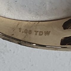 LADIES 10CT DIAMOND RING 3.5GMS Ring Size O / 7.5 US