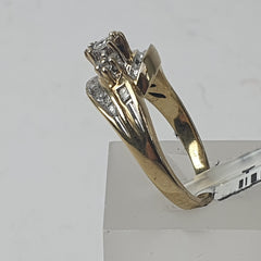 LADIES 10CT DIAMOND RING 5.3GMS Ring Size O / 7.5 US