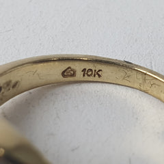 LADIES 10CT DIAMOND RING 5.3GMS Ring Size O / 7.5 US