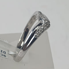 LADIES 9CT DIAMOND RING 2.1GMS Ring Size N / 7 US