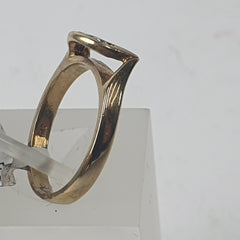 LADIES 9CT DIAMOND RING 2.8GMS Ring Size M / 6.5 US