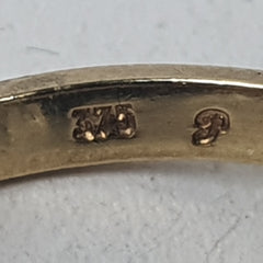 LADIES 9CT DIAMOND RING 2.8GMS Ring Size M / 6.5 US