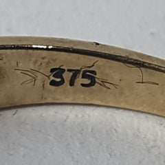 LADIES 9CT DIAMOND/PEARL RING 2.8GMS Ring Size Q / 8.5 US