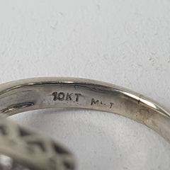 LADIES 10CT DIAMOND RING 4.3GMS Ring Size J 1/2 / 5.5 US