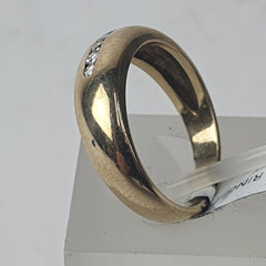 UNISEX 9CT RING RING 4.6GMS Ring Size O / 8 US