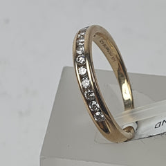 LADIES 14CT DIAMOND RING 2.3GMS Ring Size L / 6 US