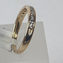 LADIES 14CT DIAMOND RING 2.3GMS Ring Size L / 6 US