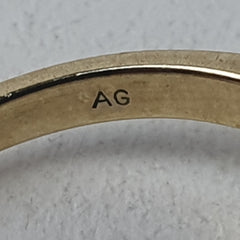 LADIES 9CT DIAMOND RING 2.9GMS Ring Size O / 7.5 US