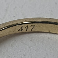 LADIES 10CT DIAMOND RING 1.6GMS Ring Size N 1/2 / 7 US