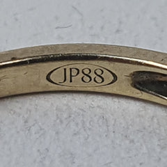 LADIES 9CT DIAMOND RING 1.9GMS Ring Size L / 6 US