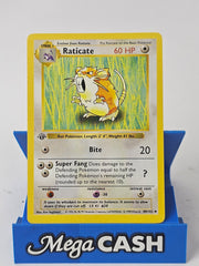 Raticate 40/102 First 1st Edition Shadowless Base Set 1999 NM