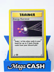 Energy Retrieval 81/102 First 1st Edition Shadowless Base Set 1999 NM