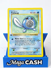 Poliwag 59/102 First 1st Edition Shadowless Base Set 1999 NM