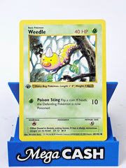 Weedle 69/102 First 1st Edition Shadowless Base Set 1999 NM