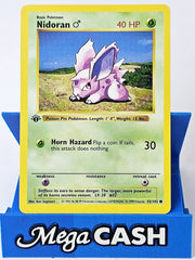 Nidoran 55/102 First 1st Edition Shadowless Base Set 1999 NM