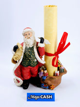Christmas XMAS Santa Claus Tealight Candle Holder + Empty Naughty/Nice List + Box (No Lid)