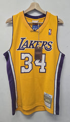 L.A. Lakers Shaq O'Neal Jersey - Swingman Collection Harwood Classic - Size Small