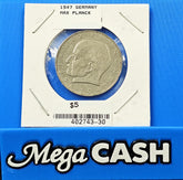 Germany 1958 Max Planck 2 Deutsche Mark 1858-1947