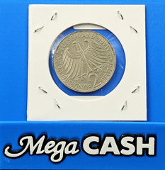 Germany 1958 Max Planck 2 Deutsche Mark 1858-1947