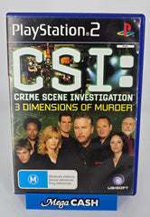 CSI:Crime Scene Investigation - 3 Dimensions of Murder Playstation 2 / PS2 Game
