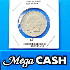 Germany 1958 Max Planck 2 Deutsche Mark 1858-1947