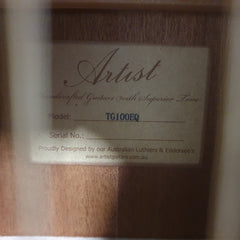 ARTIST BASS GUITAR TG100EQ WITH CASE. ELECTRIC ACOUSTIC