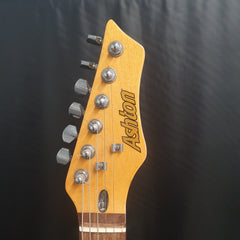ASHTON ELECTRIC GUITAR NO MODEL OR SERIALS VISIBLE / IN CARRY CASE / TUNER BUILT IN