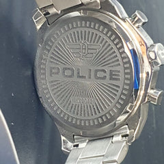 MENS - POLICE WATCH - JK22042 - SILVER STAINLESS STEEL BAND