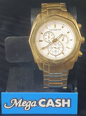 MENS - MICHAEL HILL - ANALOGUE WATCH - 9278 - GOLD METAL BAND