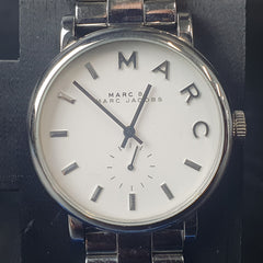 UNISEX - MARC JACOBS BAKER - ANALOGUE STEEL WRISTWATCH - MBM3242