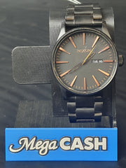 UNISEX - NIXON - ANALOGUE WATCH - THE SENTRY SS - BLACK STEEL BAND