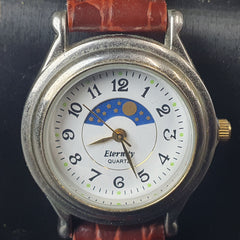 LADIES - ETERNITY - ANALOGUE WATCH - JAPAN MOVEMENT - BROWN LEATHER BAND - SR626SW