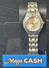 LADIES - AFL-Giants - ANALOGUE WATCH - GWS SILVER METAL BAND - IN BOX