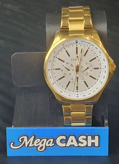 MENS - CHISEL - ANALOGUE WATCH - 5829278 - GOLD STEEL BAND - IN OWN BOX