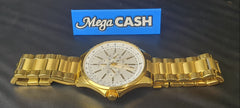 MENS - CHISEL - ANALOGUE WATCH - 5829278 - GOLD STEEL BAND - IN OWN BOX