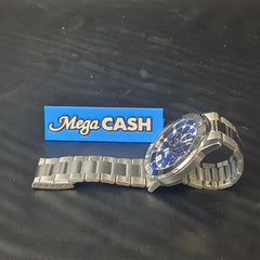 MENS - CASIO - ANALOGUE WATCH - MTP-VD300 - SILVER METAL BAND