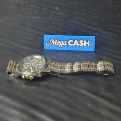 MENS - SIEKO - ANALOGUE WATCH - 7192-0BF0 - BLACK STAINLESS STEEL BAND