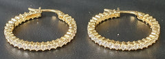 LADIES - 18CT - Cubic Zirconia - EARRINGS