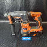 AEG - ROTARY HAMMER DRILL - BBH18A & 5AH BATTERY
