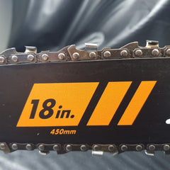 AEG CHAINSAW ACS58B18 WITH 8.0AH BATTERY AND CHARGER BATTERY - See Condition