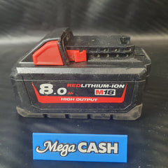 MILWAUKEE - Red Lithium Ion High Output Tool Battery - 8.0Ah - M18 HB8