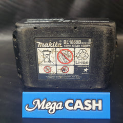 MAKITA- 18V Lithium Ion Tool Battery - 6.0Ah - BL1860B