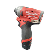 Milwaukee - M12FID 12V Li-ion Cordless Fuel 1/4" Hex Impact Driver + 2.0Ah Battery