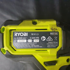 Ryobi - 18V ONE+ Impact Driver - RID18 - Tool Only