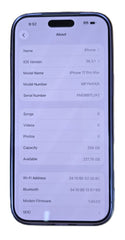 Apple Iphone 17 Pro Max 256GB- Silver - MFYM4X/A with Case in Excellent Condition