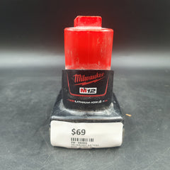 MILWAUKEE - M12B4 - 12V Li-Ion 4.0Ah REDLITHIUM Battery